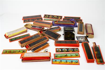 Lot 79 - A COLLECTION OF LATE 19TH / EARLY 20TH CENTURY ERNST PLANK MAGIC LANTERN SLIDES