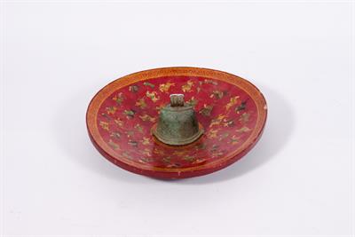 Lot 144 - A TIBETAN BRONZE TEMPLE BELL