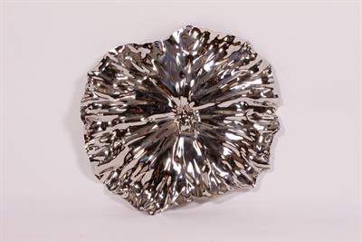 Lot 187 - AN ALESSI CHROME LOTUS LEAF DISH