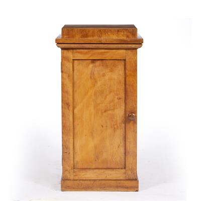 Lot 213 - A 19TH CENTURY HARDWOOD VENEERED POT CUPBOARD