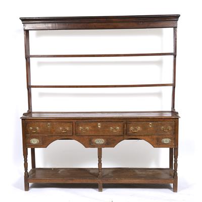 Lot 230 - A 19TH CENTURY OAK DRESSER