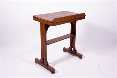 Lot 277 - A 19TH CENTURY HARDWOOD ARCHITECTS OR DRAUGHTMANS TABLE