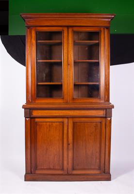 Lot 292 - A 19TH CENTURY MAHOGANY BOOKCASE CABINET