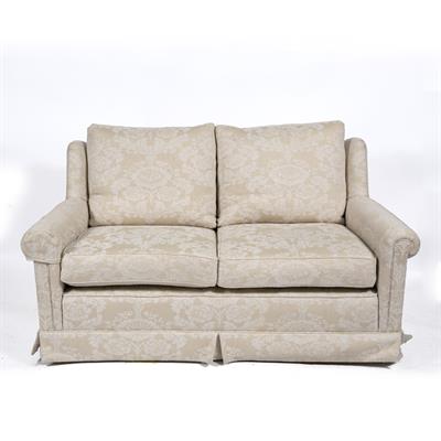 Lot 319 - A WESLEY BARRELL TWO SEATER SETTEE