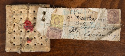 Lot 37 - Boer War Interest, A posted trench biscuit,...