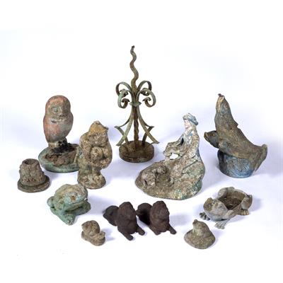 Lot 103 - Group of garden ornaments