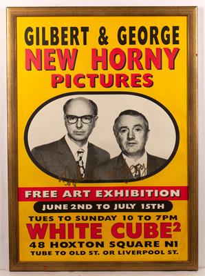 Lot 215 - Gilbert and George signed exhibition poster