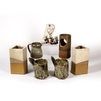 Lot 319 - Collection of studio ceramics to include