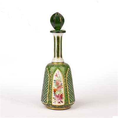 Lot 411 - Bohemian glass scent bottle