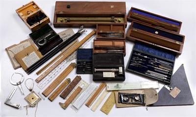 Lot 73 - AN OLD BRASS ROLLING PARALLEL NAVIGATION RULE