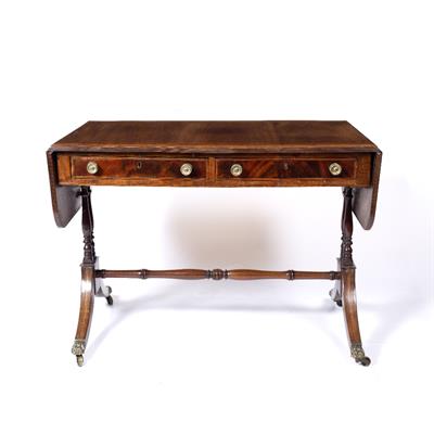 Lot 95 - A REGENCY MAHOGANY SOFA TABLE
