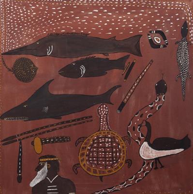 Lot 126 - AN AUSTRALIAN ABORIGINAL PAINTING