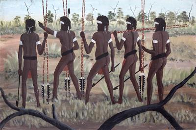 Lot 127 - AN AUSTRALIAN ABORIGINAL PAINTING