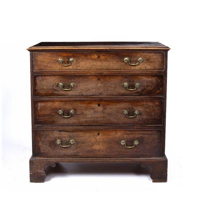 Lot 178 - A GEORGE III MAHOGANY CHEST