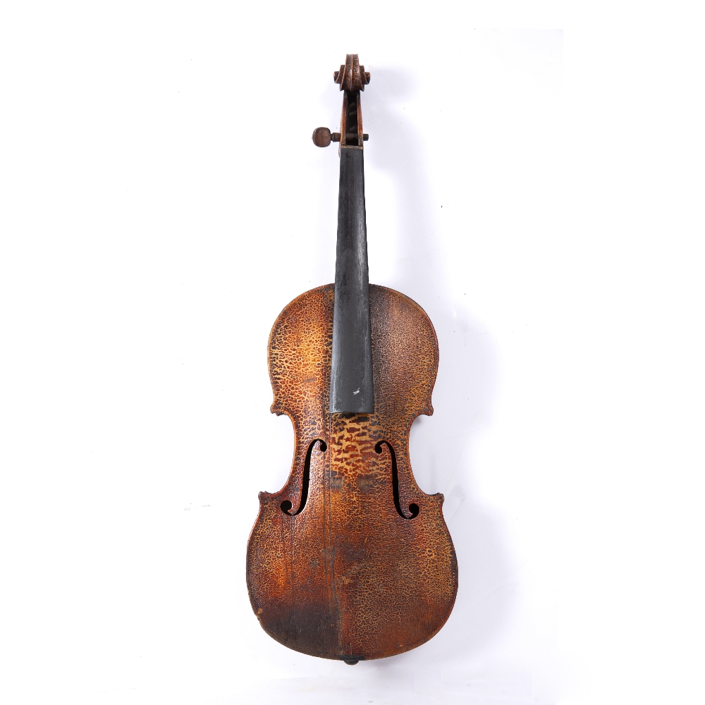 Lot 230 - AN OLD VIOLIN for restoration