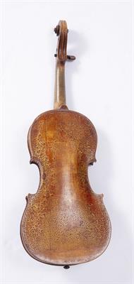 Lot 230 - AN OLD VIOLIN for restoration