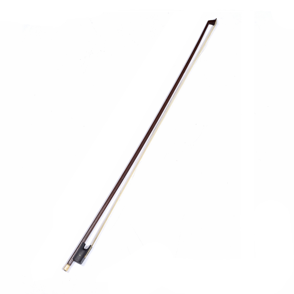 Lot 234 - AN ANTIQUE VIOLIN BOW with ivory adjusting screw