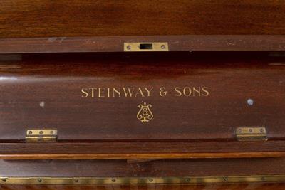 Lot 245 - A STEINWAY & SONS ROSEWOOD UPRIGHT VERTEGRAND MODEL K PIANO