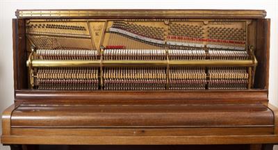 Lot 245 - A STEINWAY & SONS ROSEWOOD UPRIGHT VERTEGRAND MODEL K PIANO