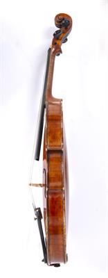 Lot 257 - A LATE 19TH CENTURY GERMAN VIOLIN with single piece back