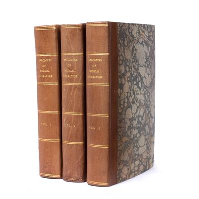 Lot 685 - ANON:- Professional Anecdotes or Ana of Medical Literature. 3 vols. John Knight and Henry Lacey.