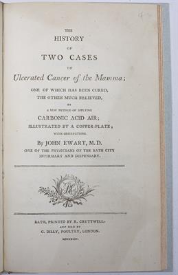 Lot 688 - AN 18TH CENTURY MEDICAL PAMPHLET: EWART