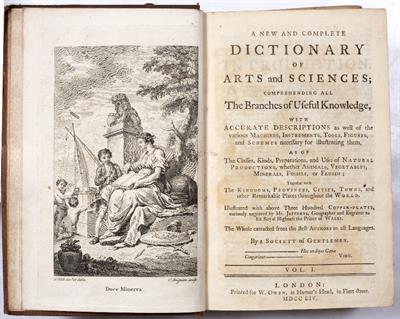 Lot 775 - A New and Complete Dictionary of Art & Sciences Comprehending all the Branches of Useful Knowledge'