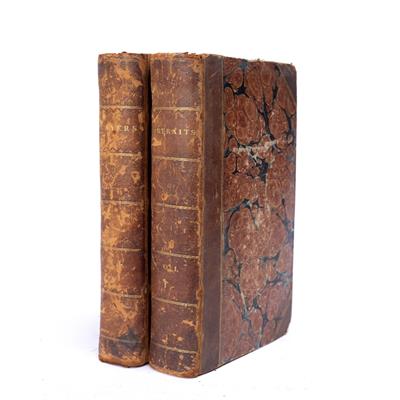 Lot 776 - TWO LATE 18TH CENTURY ALBUMS 'Portraits and Players' Vols. I & II with numerous cut out engraved
