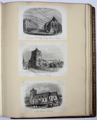 Lot 915 - A VICTORIAN SCRAP ALBUM containing sketches