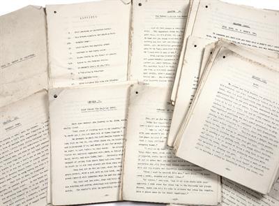 Lot 938 - A TYPED M/S OF A NOVEL entitled 'Dick in search of Felicitas'. 39 chapters