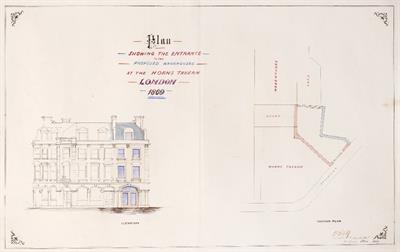 Lot 944 - A BUNDLE OF SIXTEEN COLOURED ARCHITECTURAL DRAWINGS relating to Alterations and Additions to the