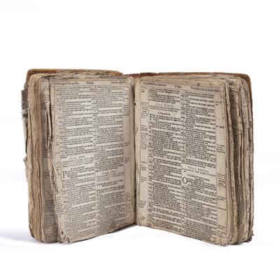 Lot 327 - A 17TH CENTURY BIBLE printed by Robert Barker