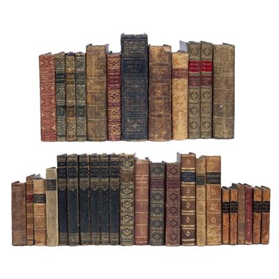Lot 334 - BINDINGS: A collection of c35 Antiquarian leather books