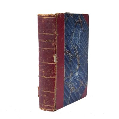 Lot 335 - A VOLUME OF 19TH CENTURY PAMPHLETS relating to Derbyshire and other subjects from the Library of