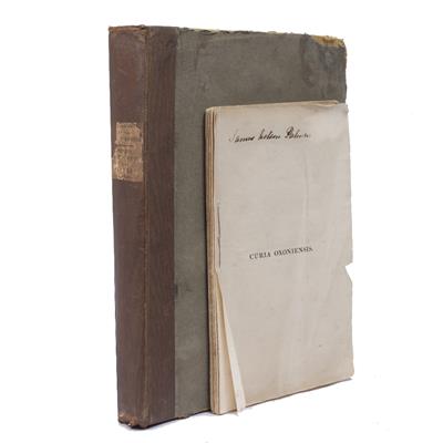Lot 336 - Curia Oxoniensis: or Observations on the Statutes which relate to the University Court on the