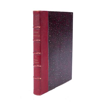 Lot 339 - A 19TH CENTURY FRENCH BOUND MANUSCRIPT 'Resumés D'Analyse Calcul Intégral'. Vol. II. Marbled bds and
