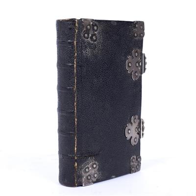 Lot 403 - A 17TH CENTURY FRENCH MINIATURE NEW TESTAMENT and the Psalms of David translated into French by