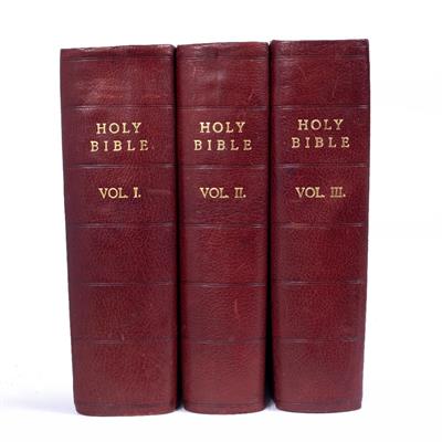 Lot 423 - THE HOLY BIBLE 'containing the Old and the New Testament and Apocrypha with critical