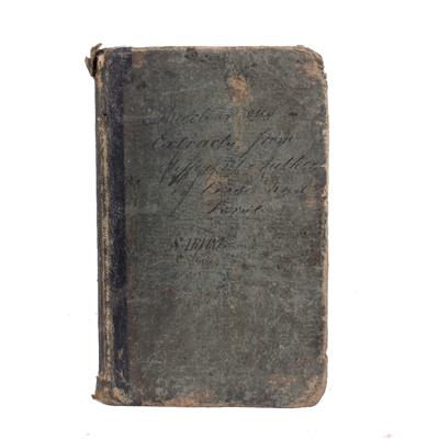 Lot 445 - AN EARLY 19TH CENTURY MANUSCRIPT COMMONPLACE BOOK with a miscellany of entries on c129pp. in an