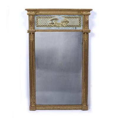 Lot 1 - Giltwood pier glass