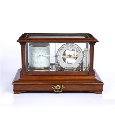 Lot 6 - Walnut cased barograph