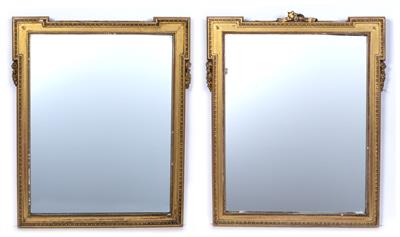 Lot 15 - Pair of gilt frame mirrors