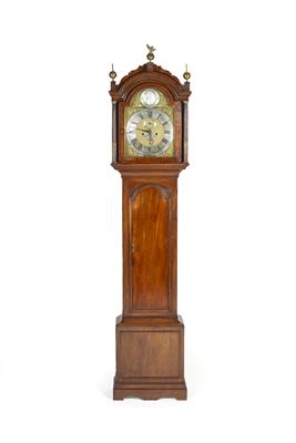Lot 24 - Mahogany longcase clock