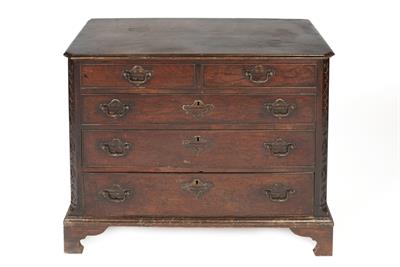 Lot 38 - Mahogany Chippendale style chest of drawers