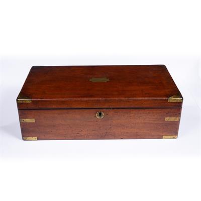 Lot 50 - Campaign writing box or writing slope