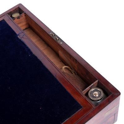 Lot 50 - Campaign writing box or writing slope