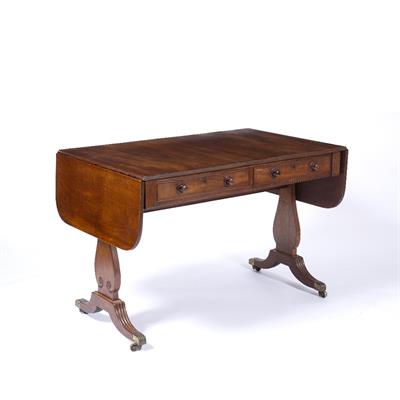 Lot 60A - Mahogany drop-leaf sofa table