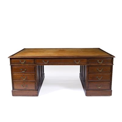 Lot 60E - Walnut partner's desk