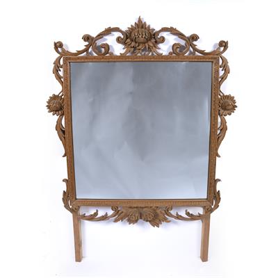 Lot 60K - Carved pine large wall mirror