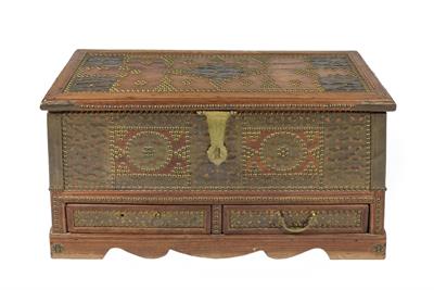 Lot 61 - Zanzibar small hardwood coffer